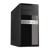CIT 1016 Black/Silver Micro ATX Case With 500w PSU