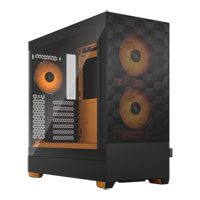 Fractal Pop Air RGB Orange Core Mid Tower Tempered Glass PC Case