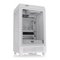 Thermaltake The Tower 200 Snow Mini Chassis Tempered Glass PC Gaming Case