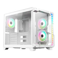 CiT Pro Android X White Windowed Gaming Cube Case
