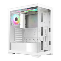 Vida Vetreo White Tempered Glass ATX PC Gaming Case